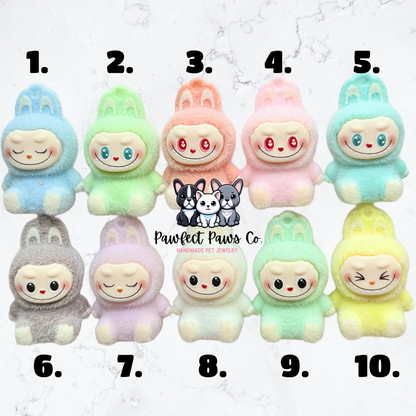 LaBujee Bling* Pearl with Labubu Hanging Charm Custom Beaded Dog/Cat Collar Necklace!