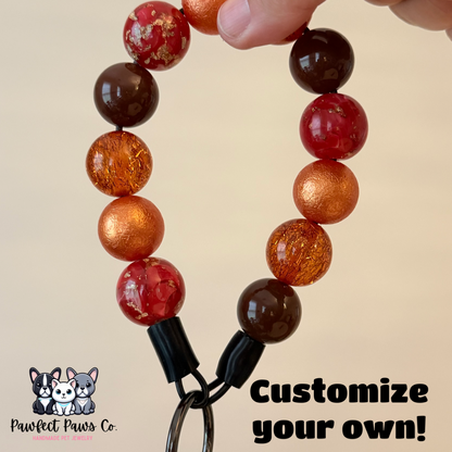 Heavy Duty Custom Beaded Key Holder/Wristlet! Choose your design!