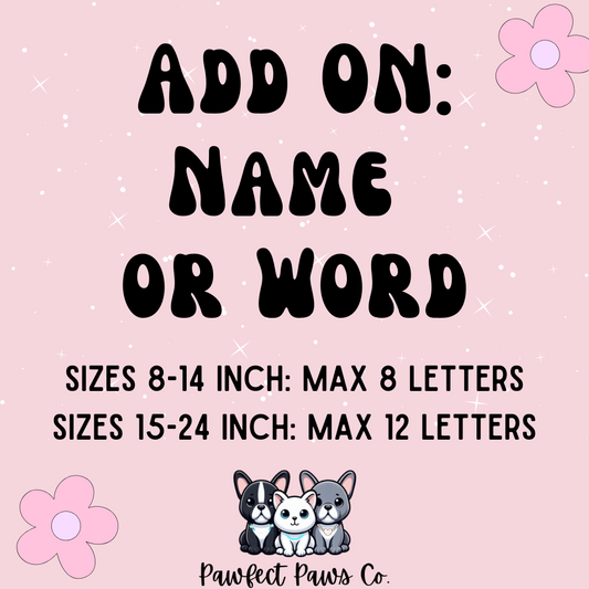 ADD ON: Name or Word Letter Beads