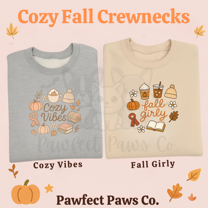 Fall Time Girly Cozy Crewneck!