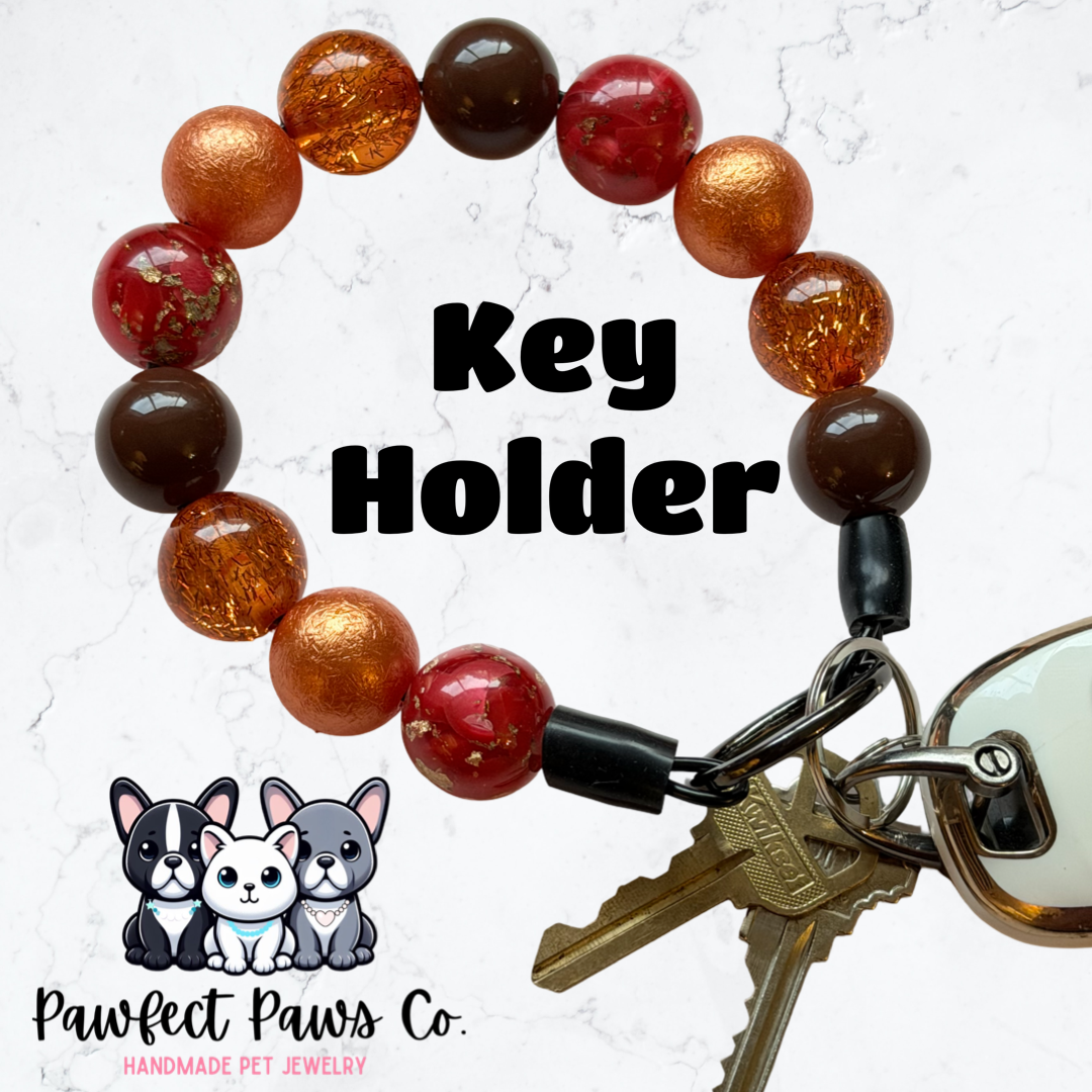 Heavy Duty Custom Beaded Key Holder/Wristlet! Choose your design!