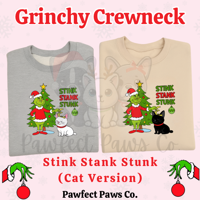 Grinch Holiday Cat Mama Crewneck