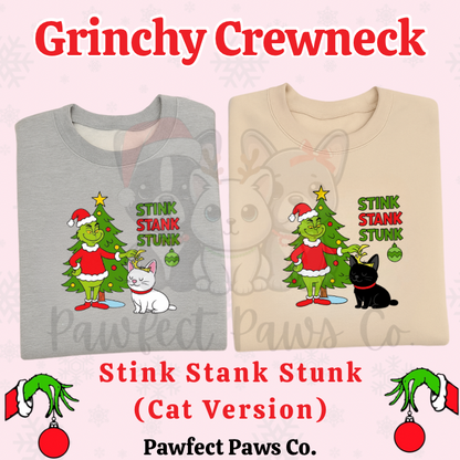 Grinch Holiday Cat Mama Crewneck