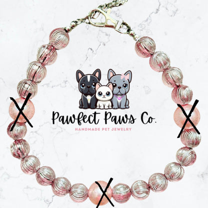 Pink Passion * Pink Sparkle Luxury Custom Beaded Dog/Cat Collar Necklace!