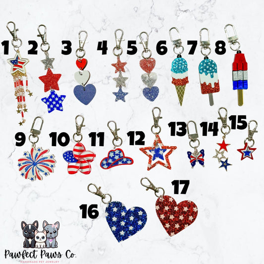 ADD ON: Independence Day Patriotic Hanging Charms/Pendants